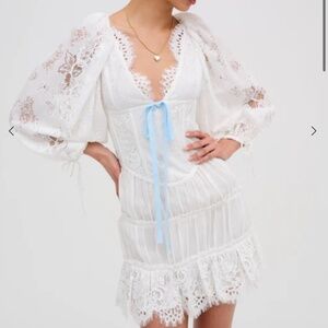 NWT For Love and Lemons ELLIS MINI DRESS